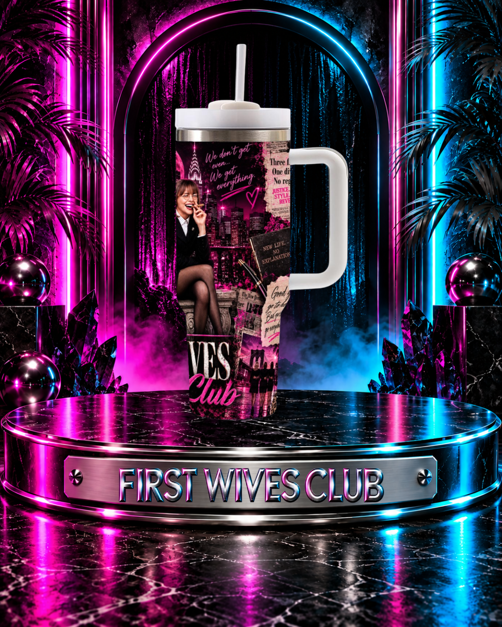 First Wives Club — Manhattan Moonlight | 40oz Tumbler With Handle