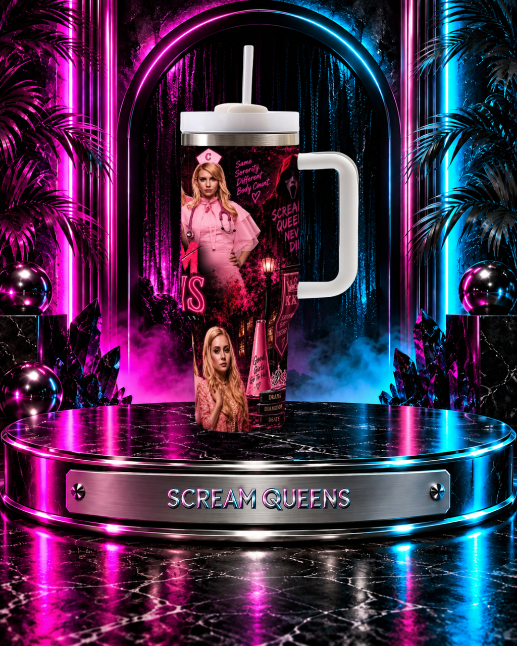 Scream Queens — Kappa Kappa Tau | 40oz Tumbler With Handle