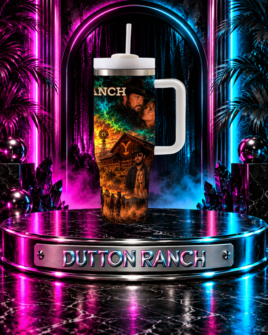 Dutton Ranch — Blood & Legacy | 40oz Tumbler With Handle
