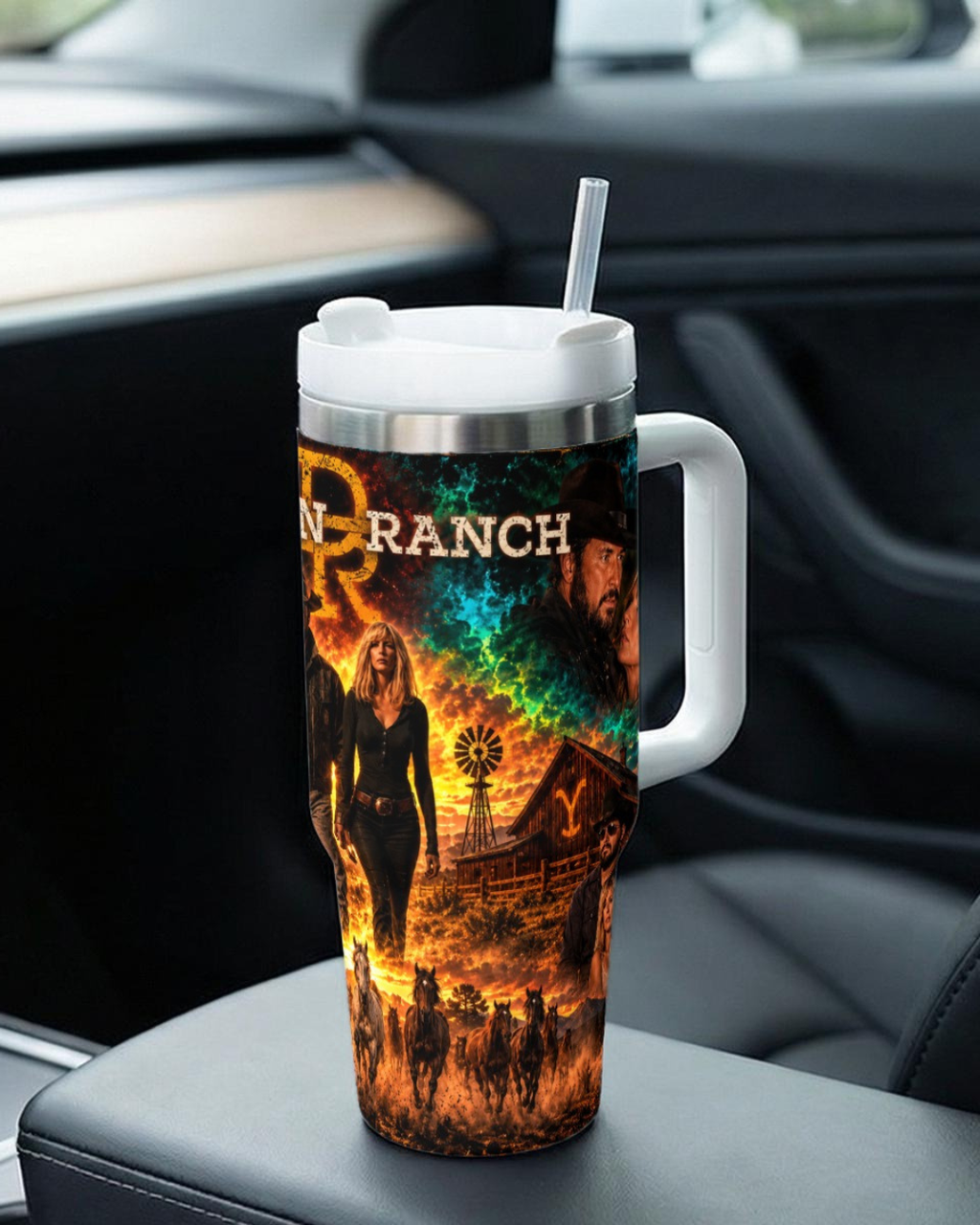 Dutton Ranch — Blood & Legacy | 40oz Tumbler With Handle