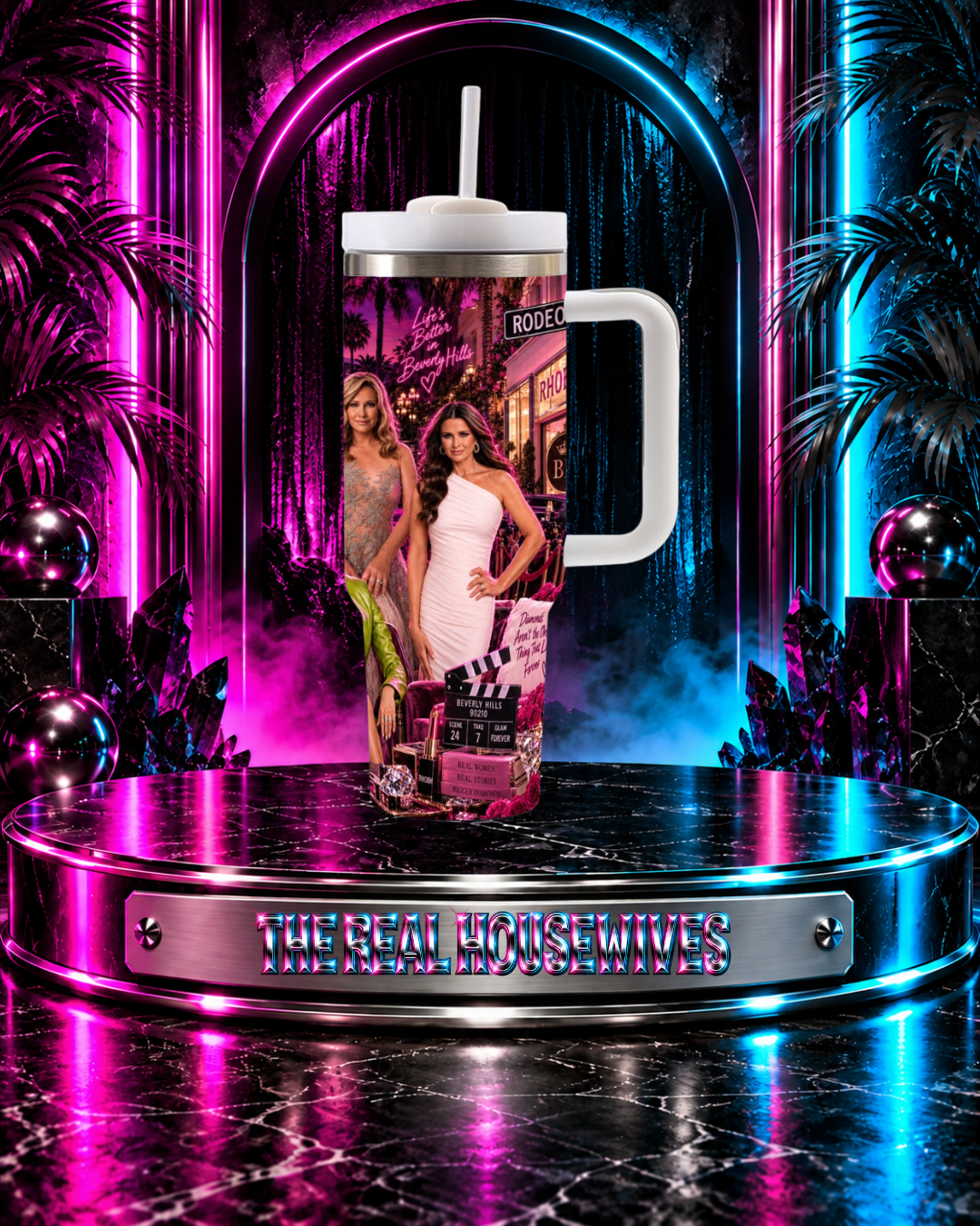 The Real Housewives Of Beverly Hills — Diamonds & Rodeo | 40 oz Tumbler With Handle