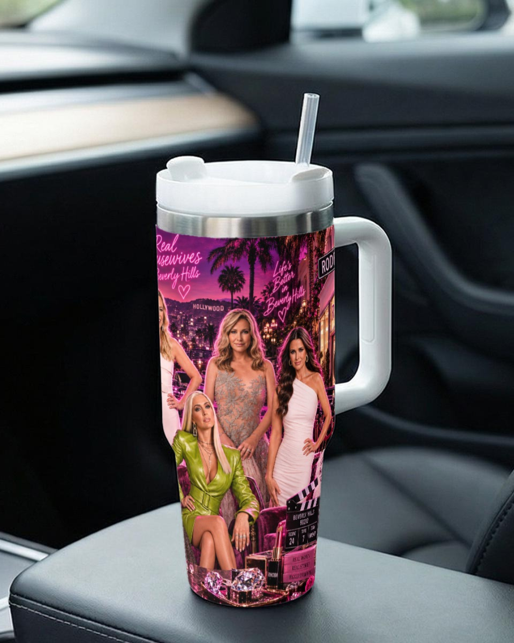 The Real Housewives Of Beverly Hills — Diamonds & Rodeo | 40 oz Tumbler With Handle