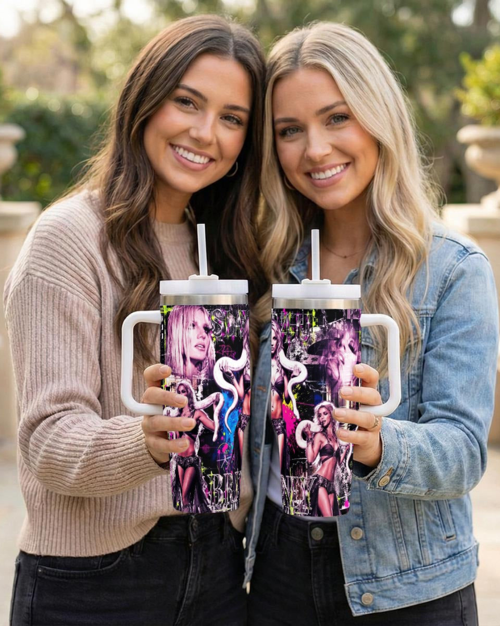 Britney 25th Anniversary – 2001 VMA Snake – Color – 40oz Tumbler