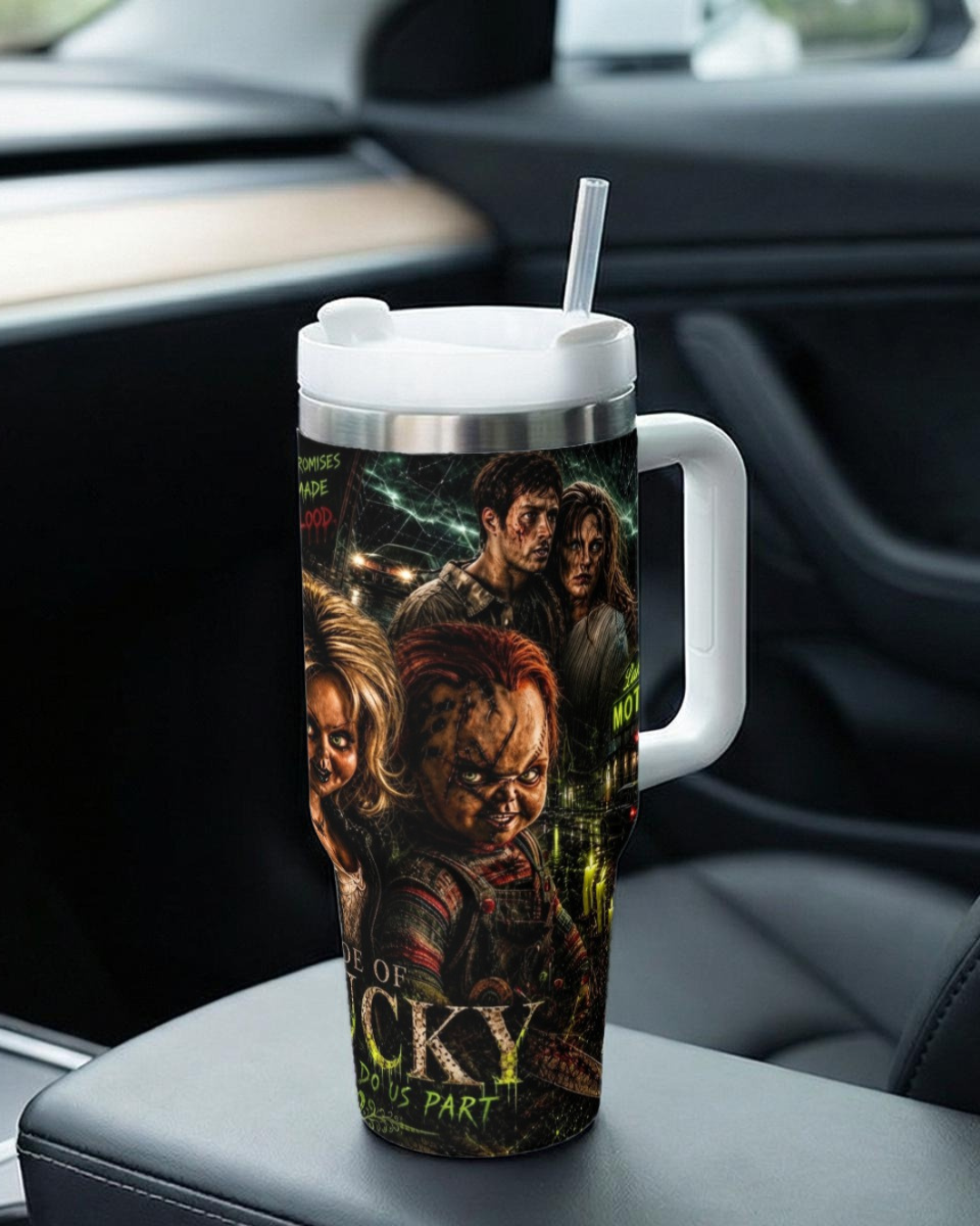 Bride Of Chucky — Til Death Do Us Part | 40oz Tumbler With Handle