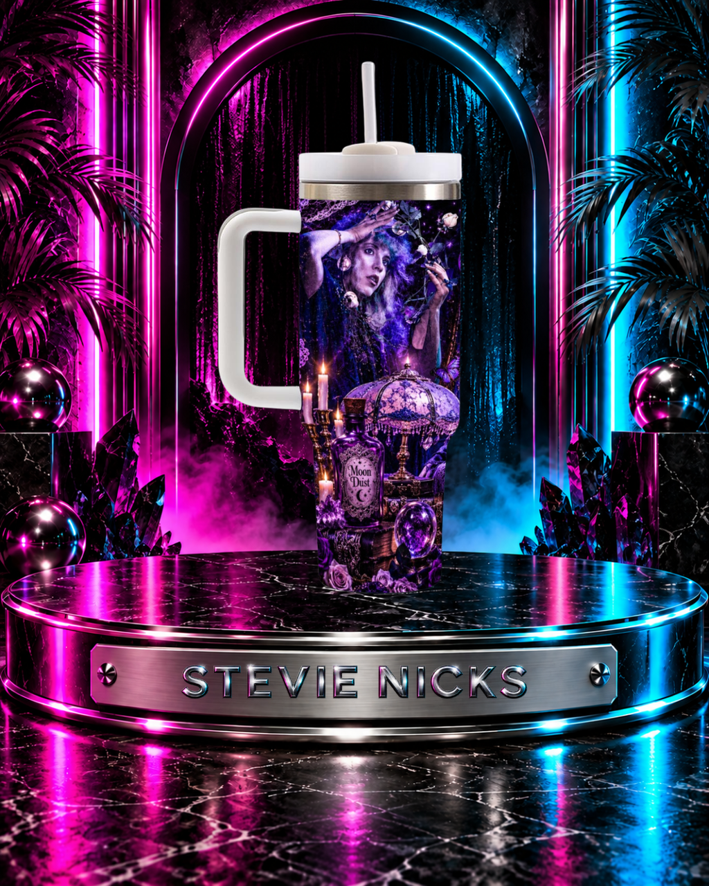 Stevie Nicks — Enchanted in the Blue Lamp Sessions | 40 oz Tumbler With Handle