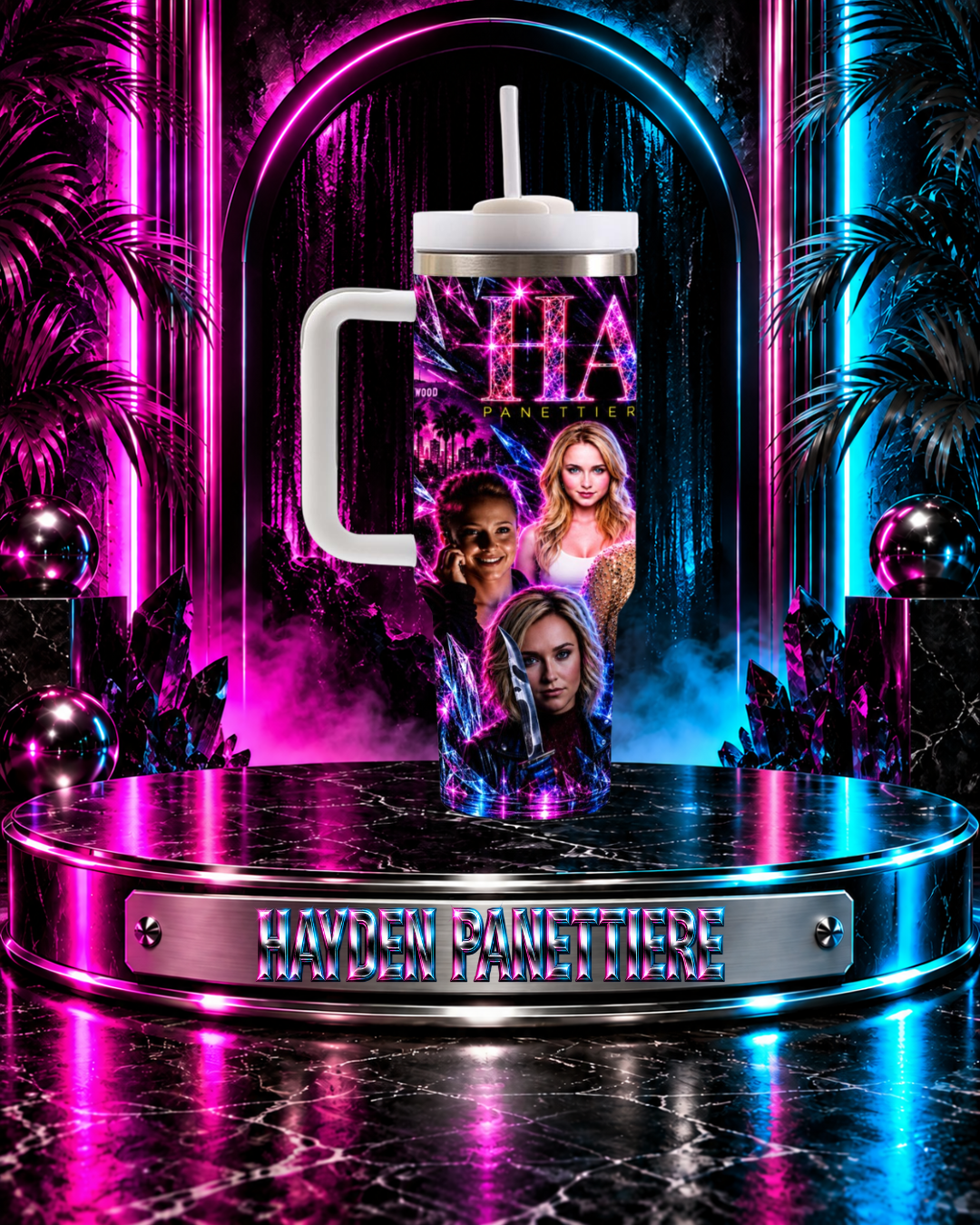 Hayden Panettiere — An Unforgettable Journey | 40 oz Tumbler With Handle