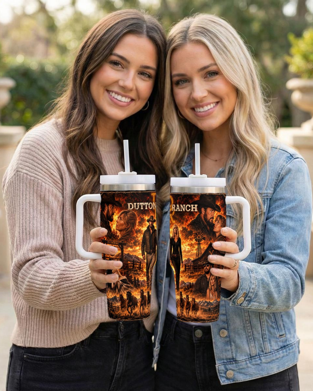 Dutton Ranch — Fire & Bloodlines | 40oz Tumbler With Handle