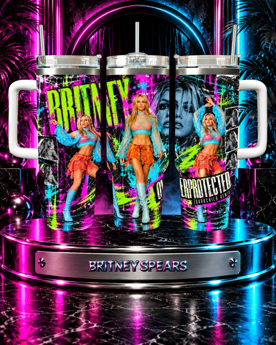 Britney 25th Anniversary – Overprotected – 40oz Tumbler