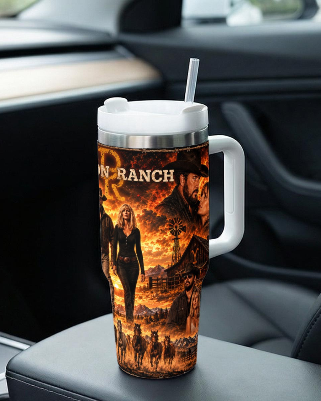 Dutton Ranch — Fire & Bloodlines | 40oz Tumbler With Handle
