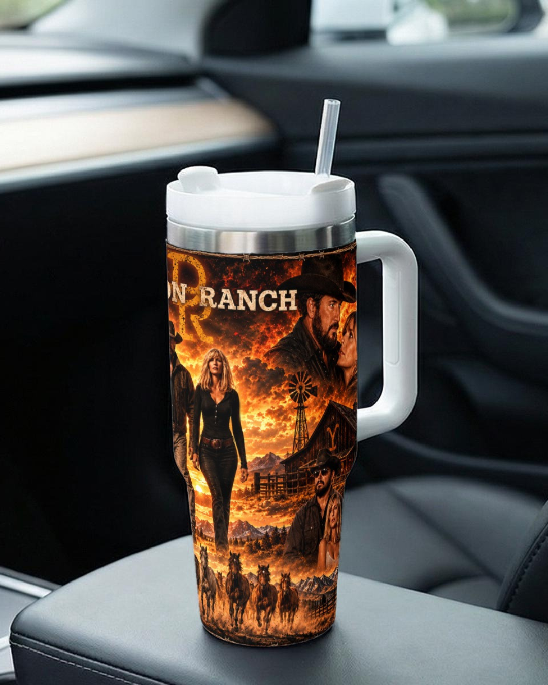 Dutton Ranch — Fire & Bloodlines | 40oz Tumbler With Handle