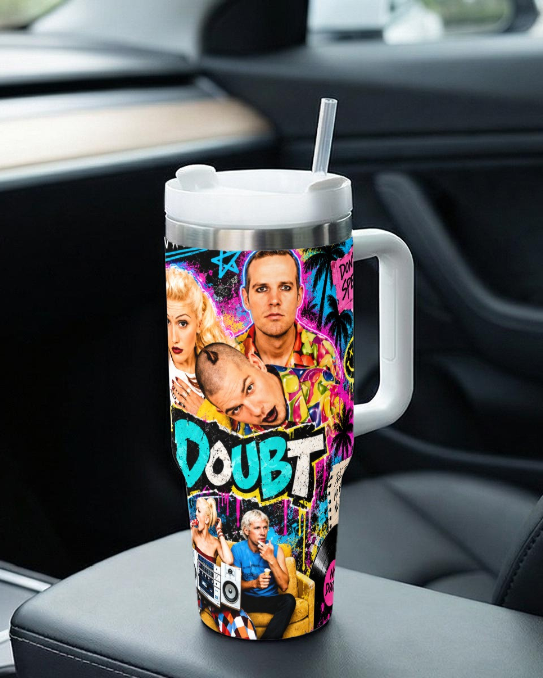 No Doubt — Just A Girl In Technicolor | 40oz Tumbler With Handle