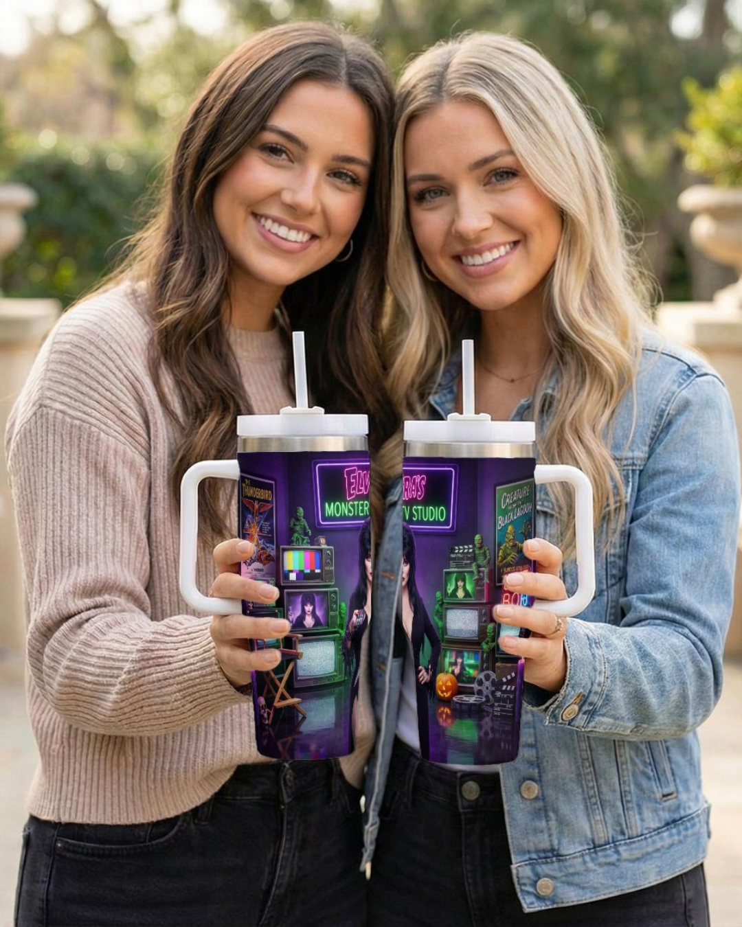 Elvira — Monster TV Studio | 40oz Tumbler With Handle