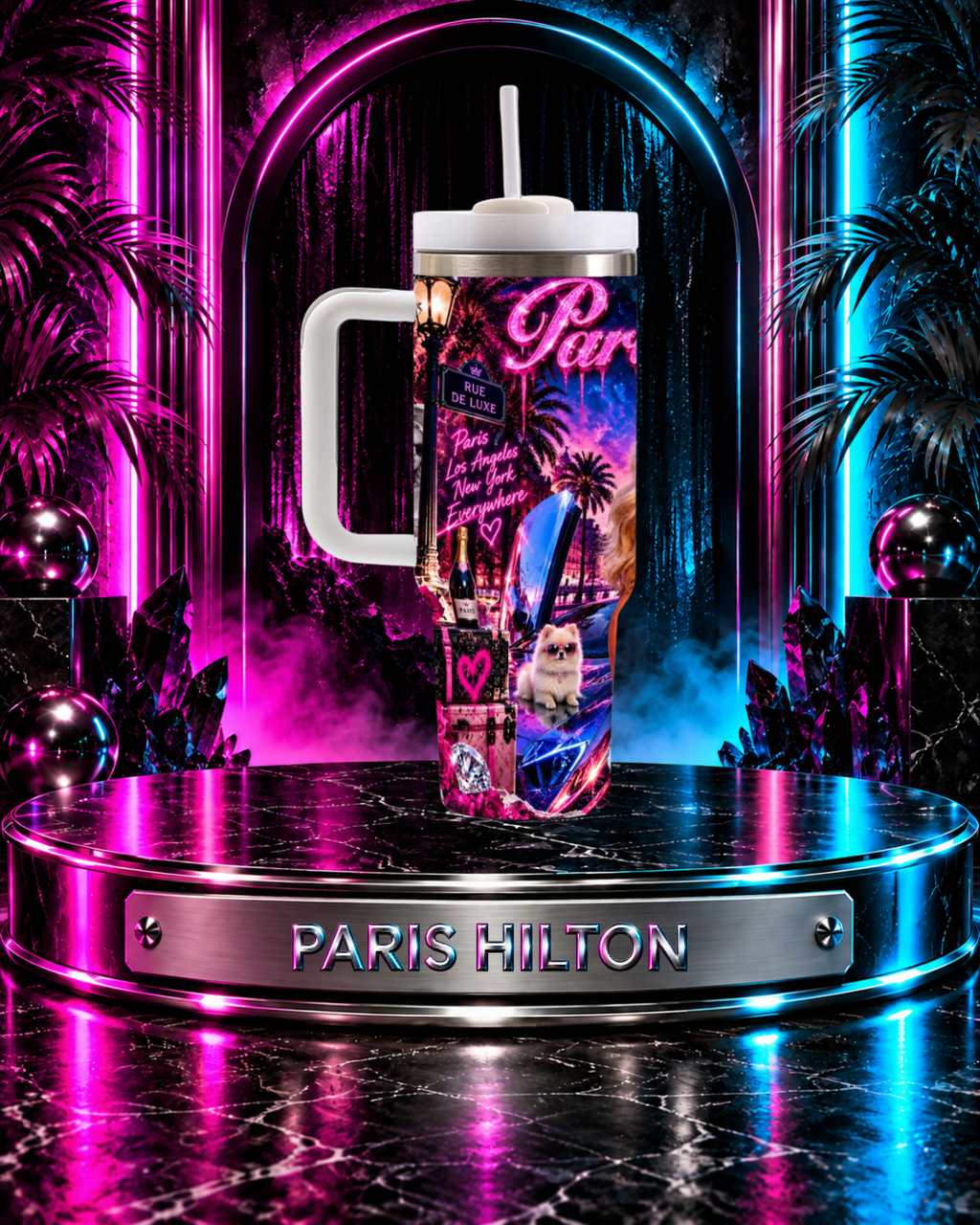 Paris Hilton — That's Hot After Dark | 40oz Tumbler with Handle