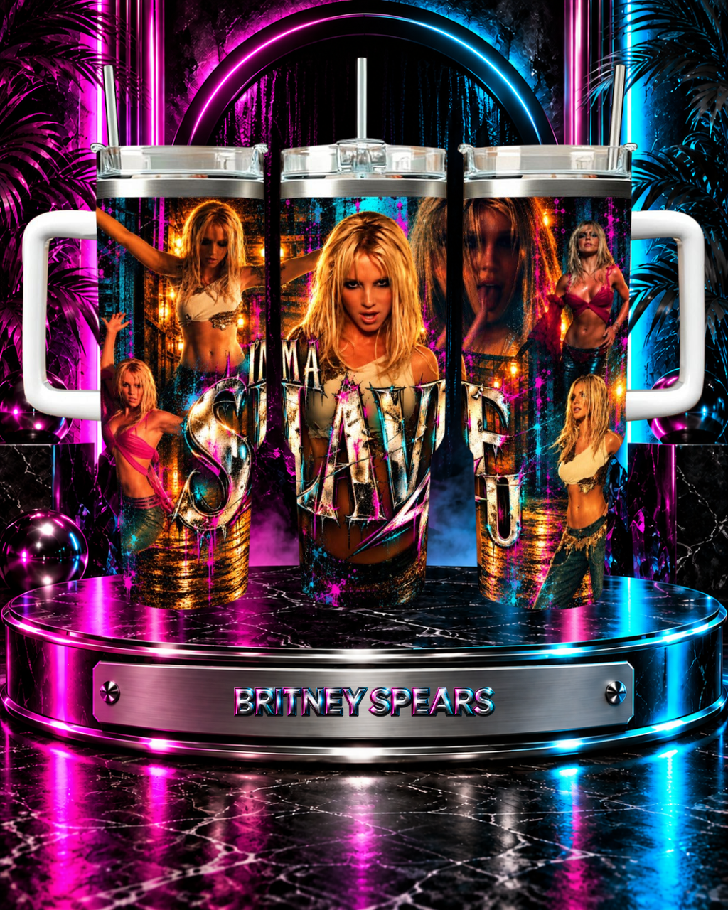 Britney 25th Anniversary – Slave 4 U – 40oz Tumbler