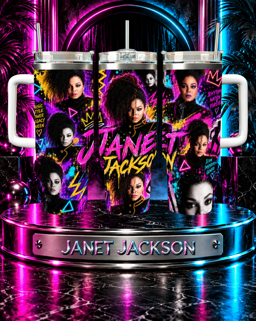 Janet Jackson — Control | 40oz Tumbler With Handle