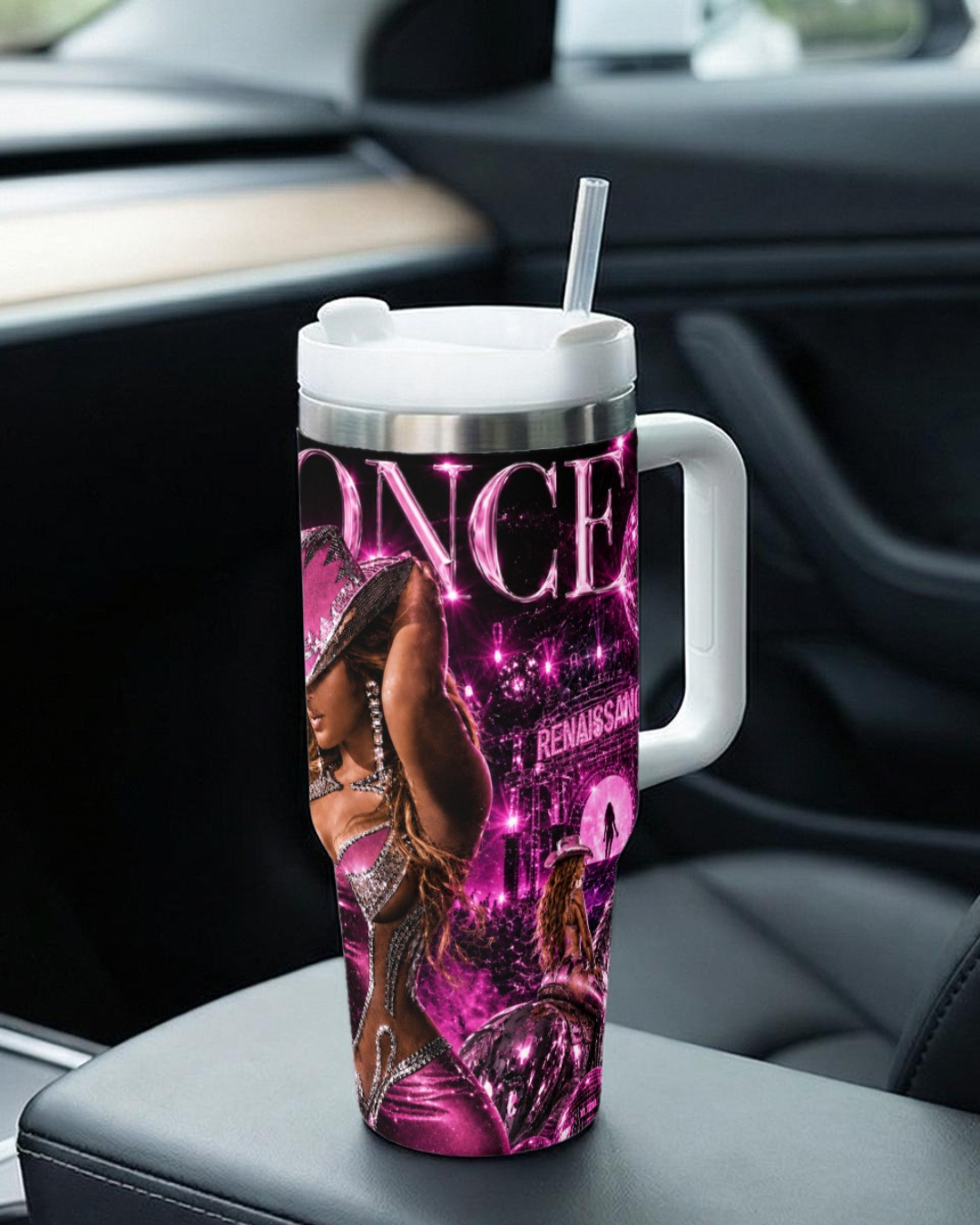 Beyoncé — Pink Renaissance | 40oz Tumbler With Handle