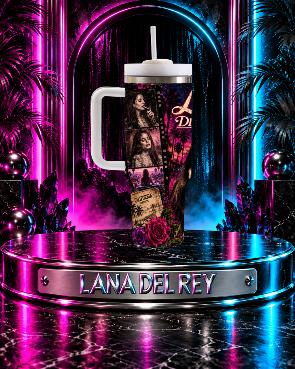 Lana Del Rey — California Dreamin' | 40oz Tumbler With Handle