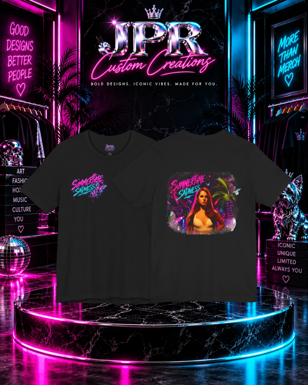 Lana Del Rey — Summertime Sadness Neon Palms T-Shirt