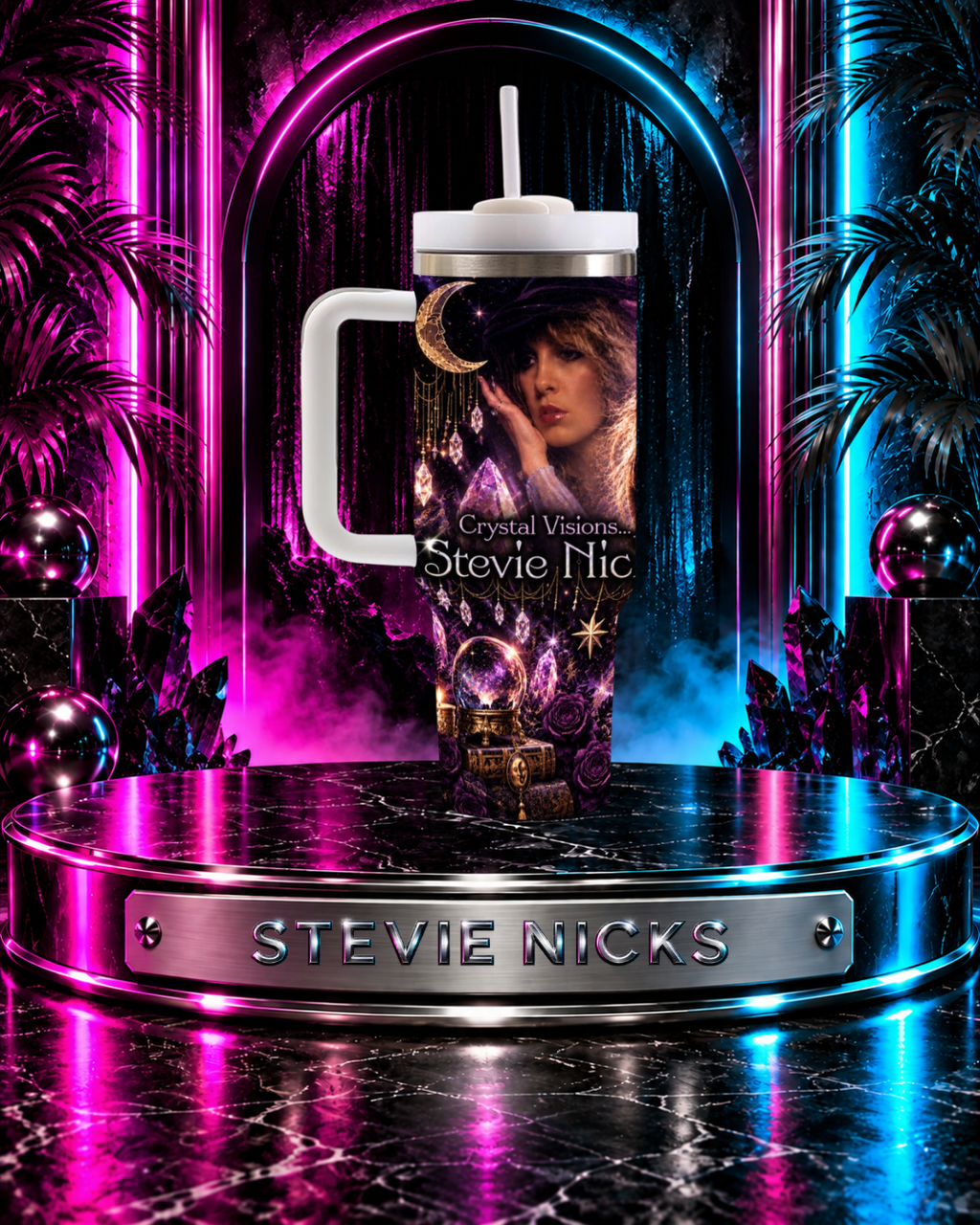Stevie Nicks — Crystal Visions | 40oz Tumbler With Handle