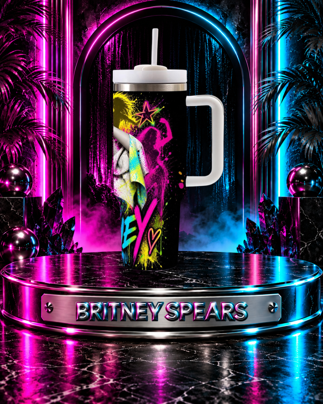 Britney Spears — In Living Color | 40oz Tumbler with Handle