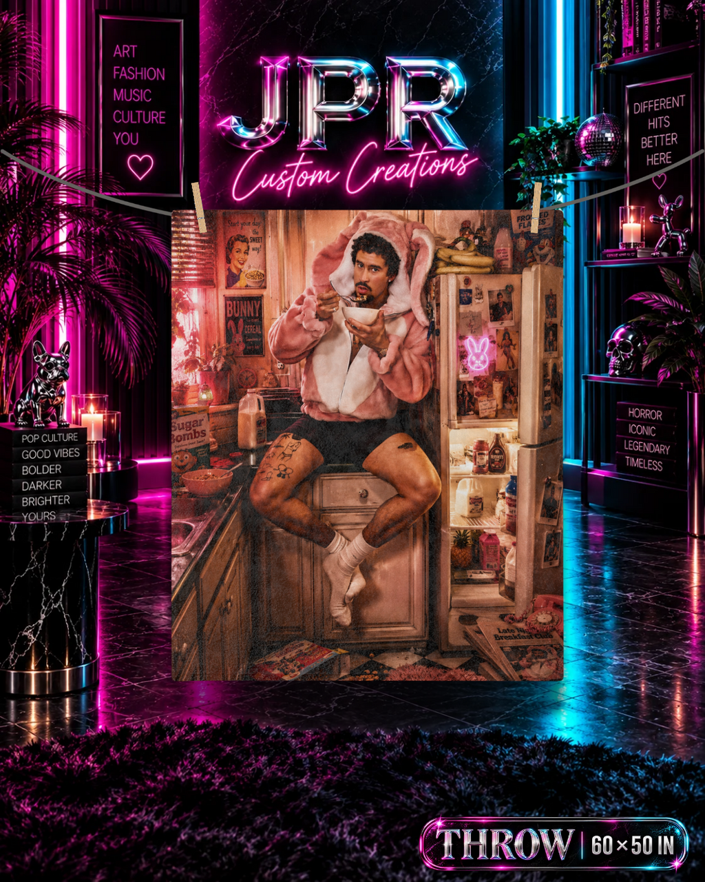 Bad Bunny — Breakfast After Midnight | Velveteen Blanket