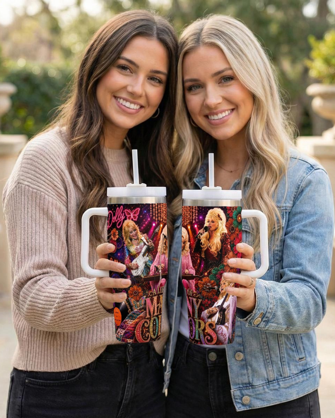 Dolly Parton — A Life Of Many Colors | 40oz Tumbler With Handle