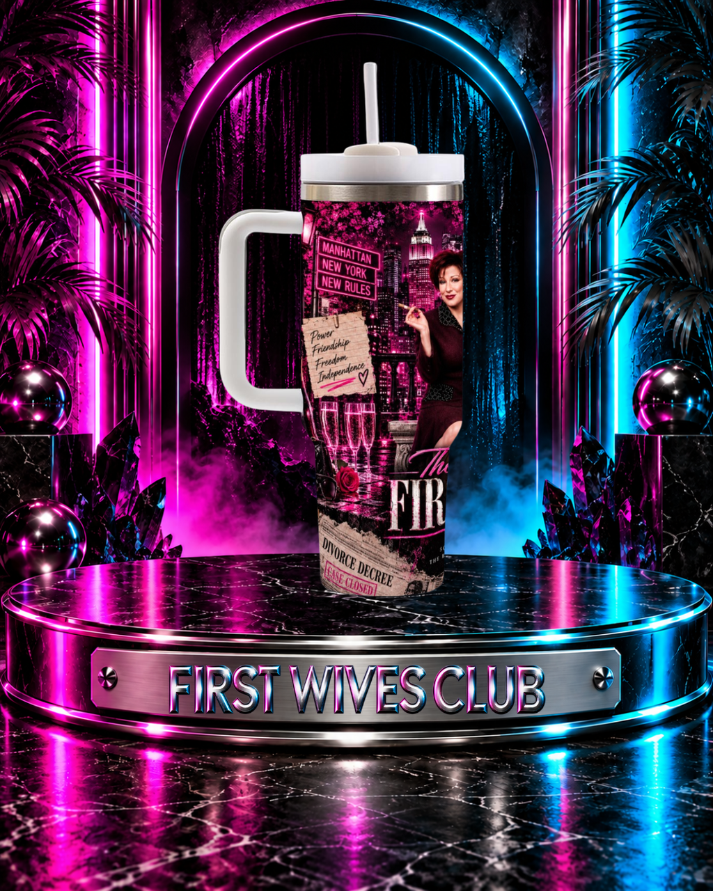 First Wives Club — Manhattan Moonlight | 40oz Tumbler With Handle