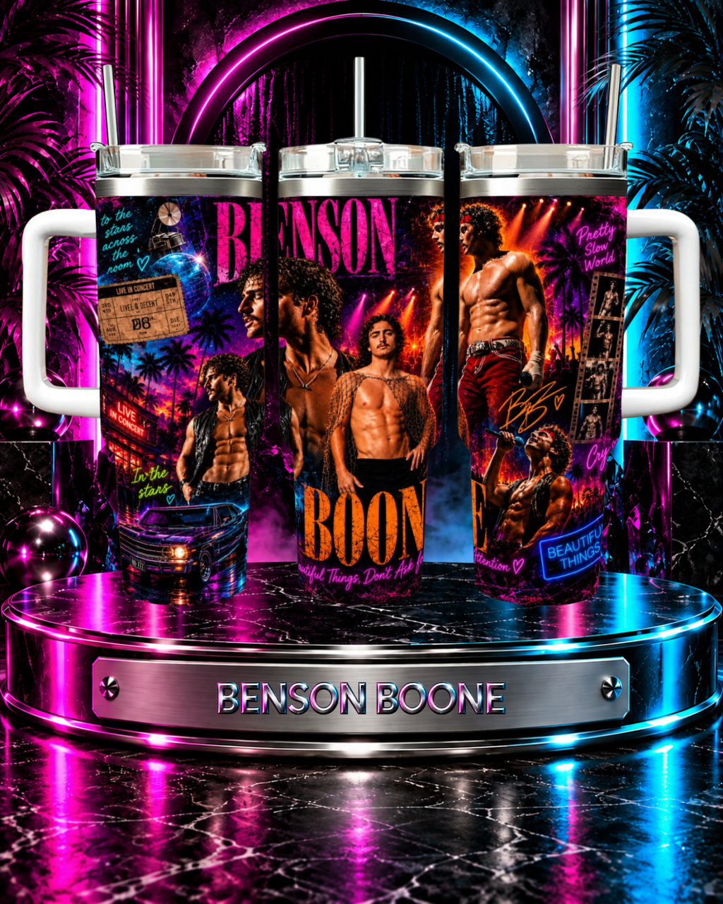 Benson Boone — Beautiful Things | 40oz Tumbler With Handle