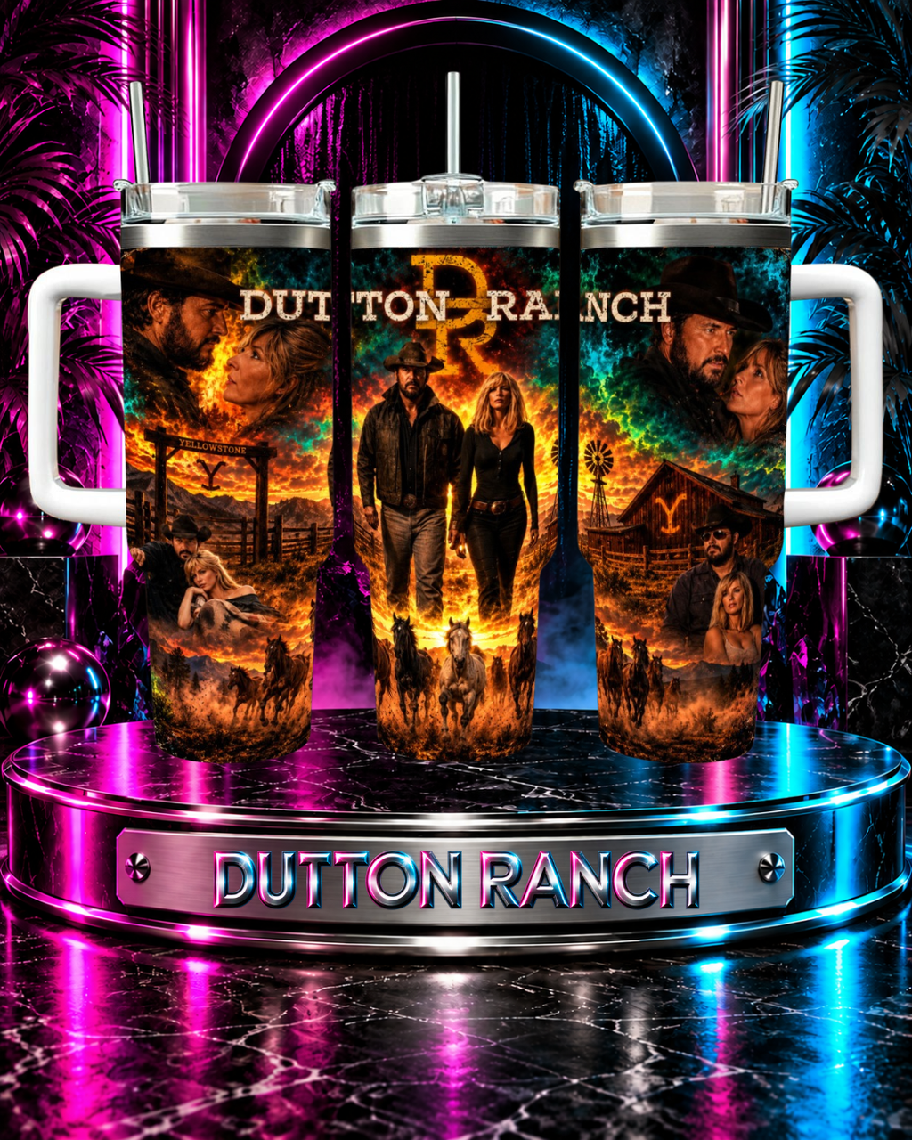 Dutton Ranch — Blood & Legacy | 40oz Tumbler With Handle