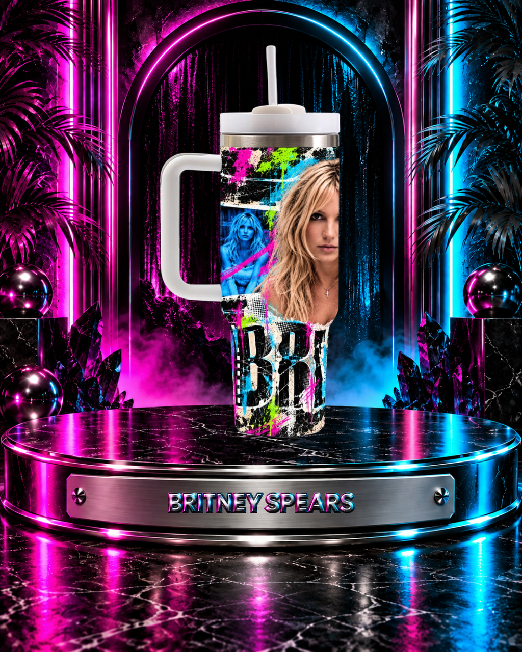 Britney 25th Anniversary – Britney Era Editorial – 40oz Tumbler