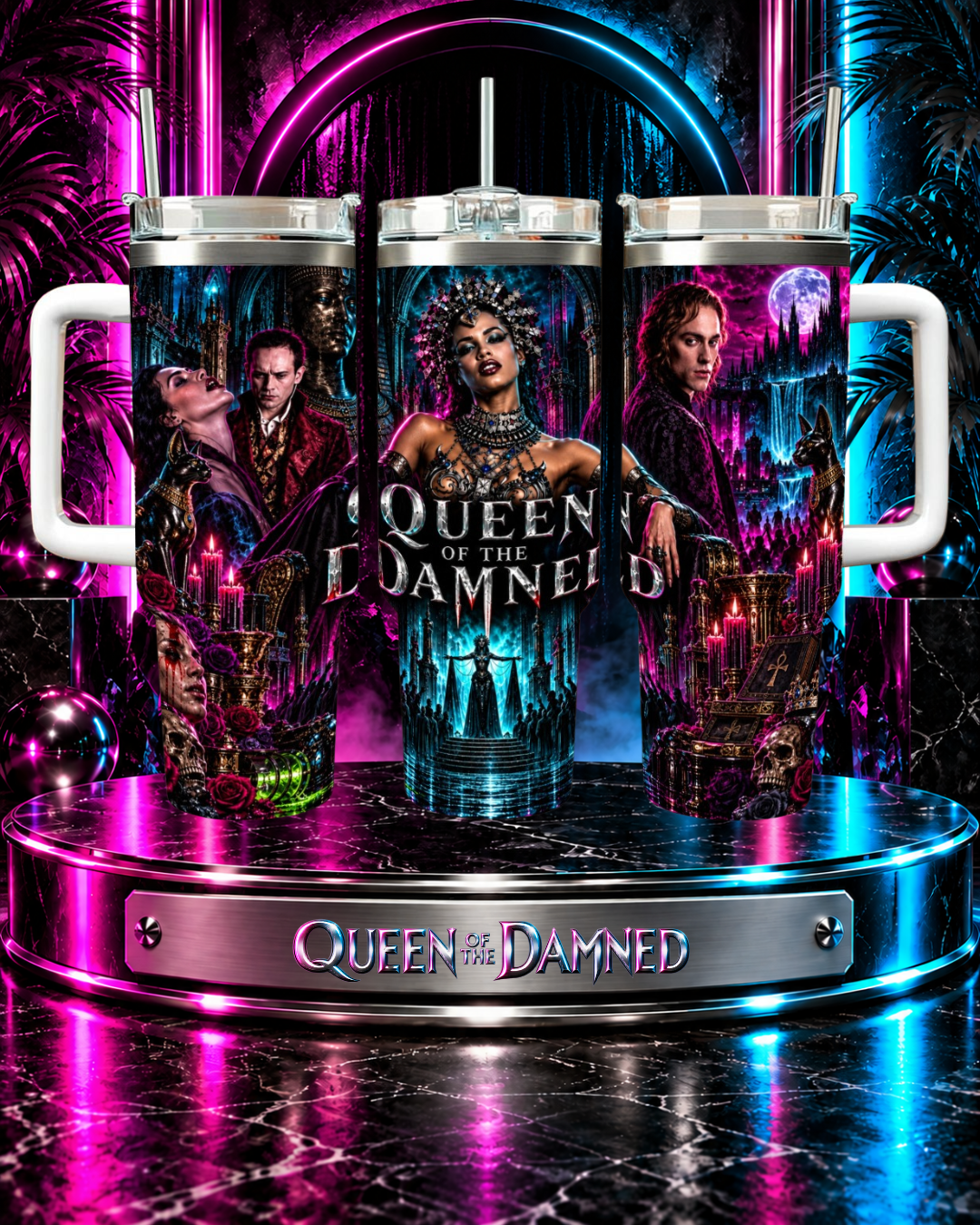 Queen Of The Damned — Akasha's Rein | 40oz Tumbler With Handle