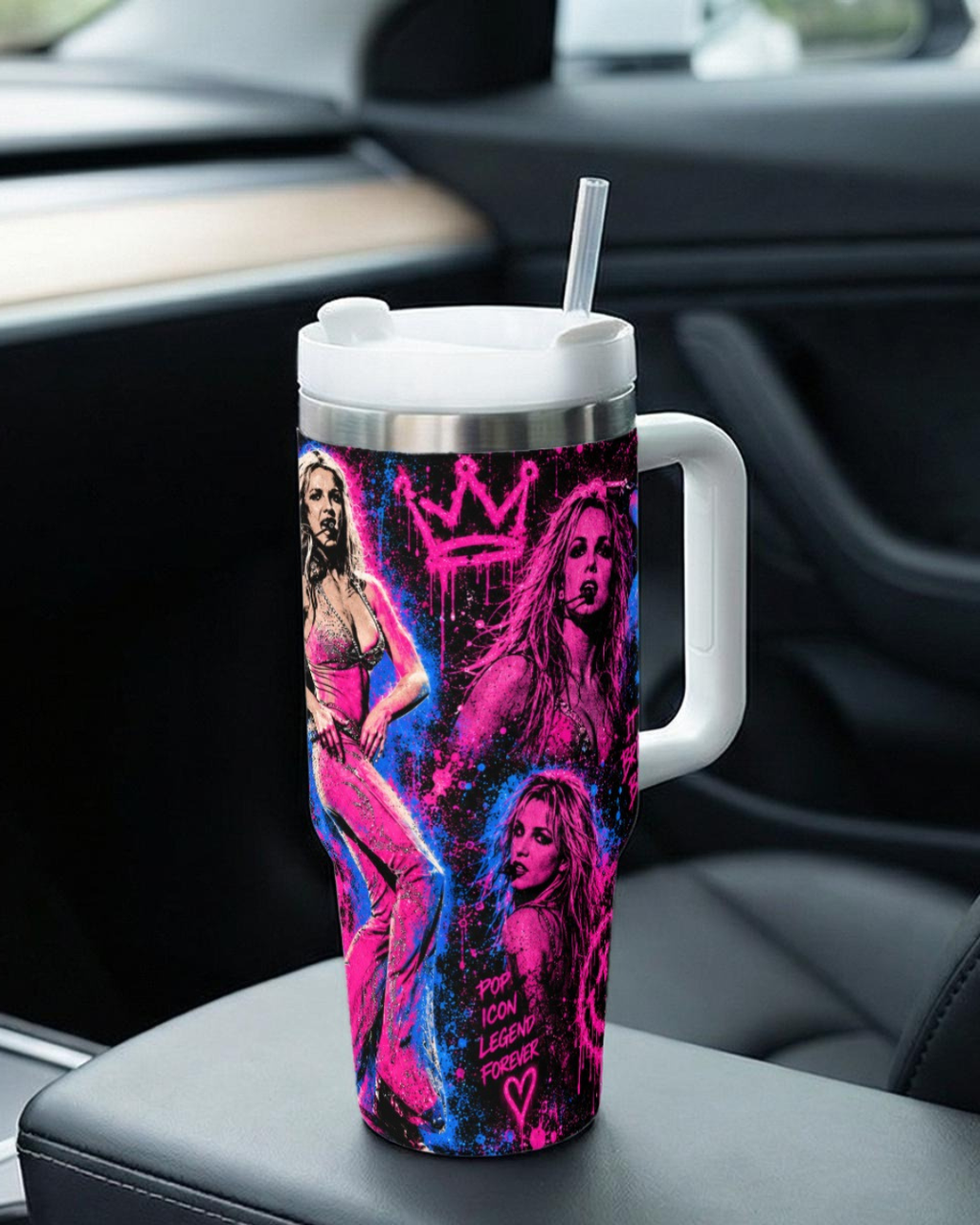 Britney Spears — Pop Icon Forever | 40oz Tumbler with Handle
