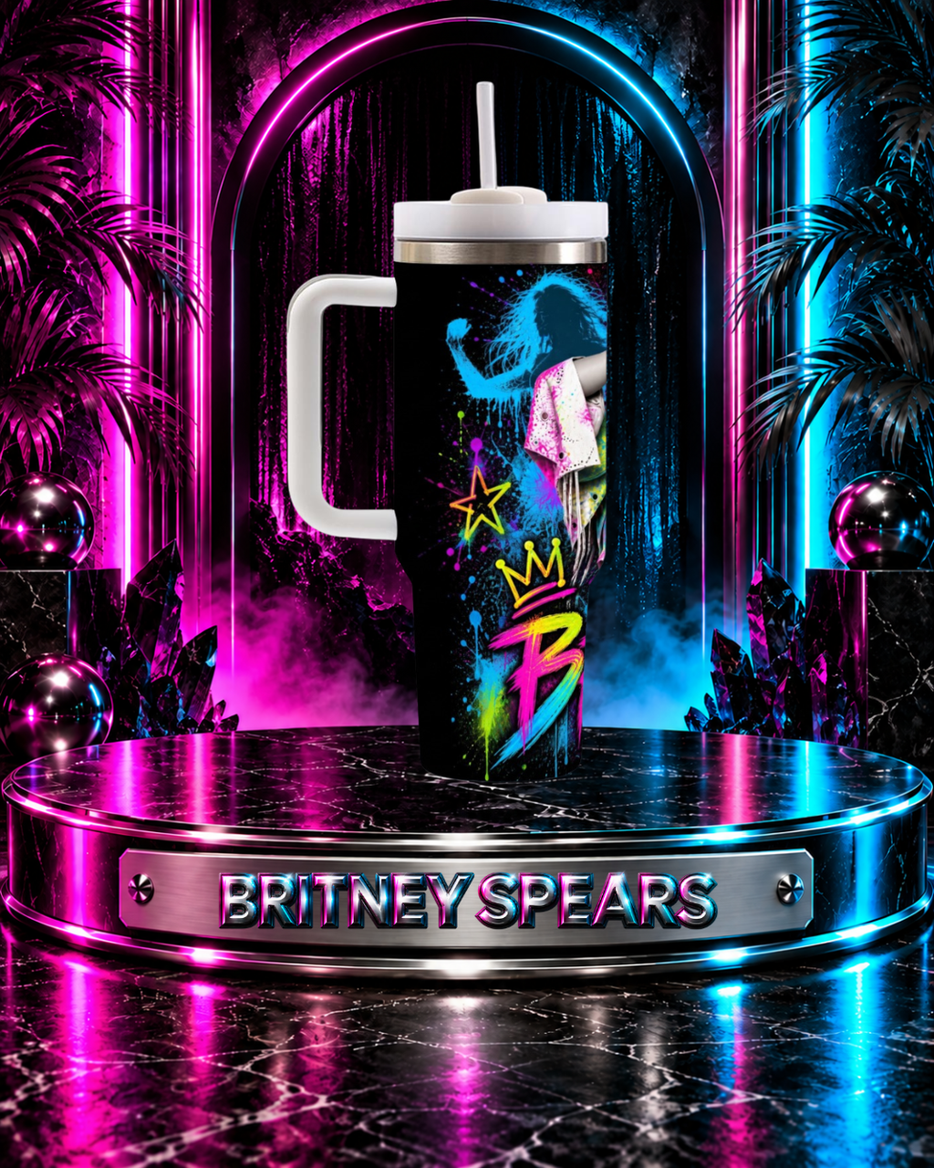 Britney Spears — In Living Color | 40oz Tumbler with Handle