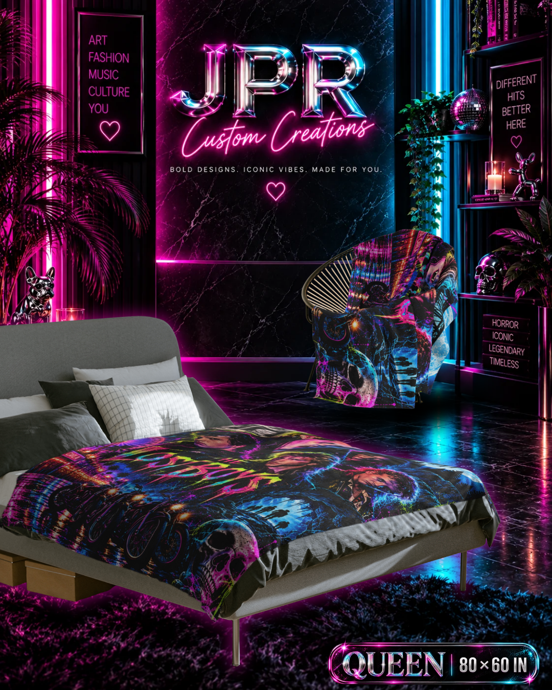 The Lost Boys — Neon Fangs & Leather | Velveteen Blanket