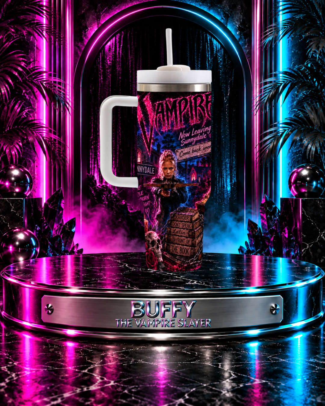 Buffy The Vampire Slayer — Welcome To The Hellmouth | 40oz Tumbler With Handle