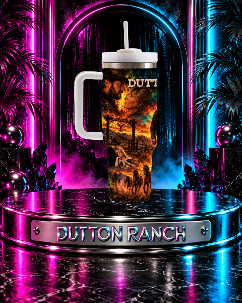 Dutton Ranch — Blood & Legacy | 40oz Tumbler With Handle