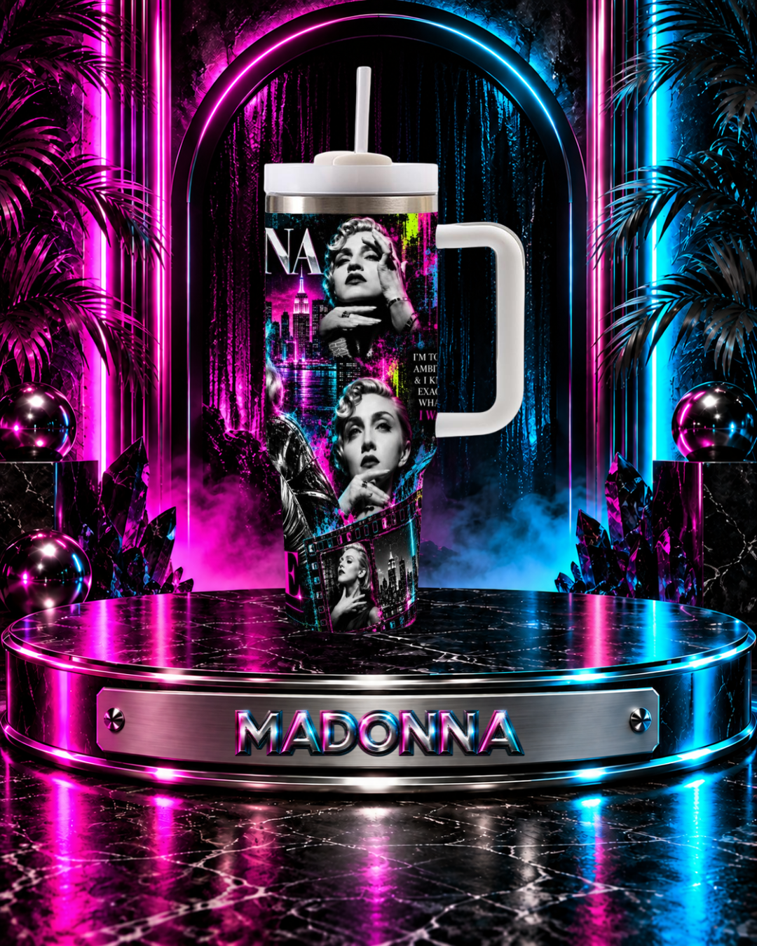 Madonna — Strike A Pose | 40oz Tumbler With Handle