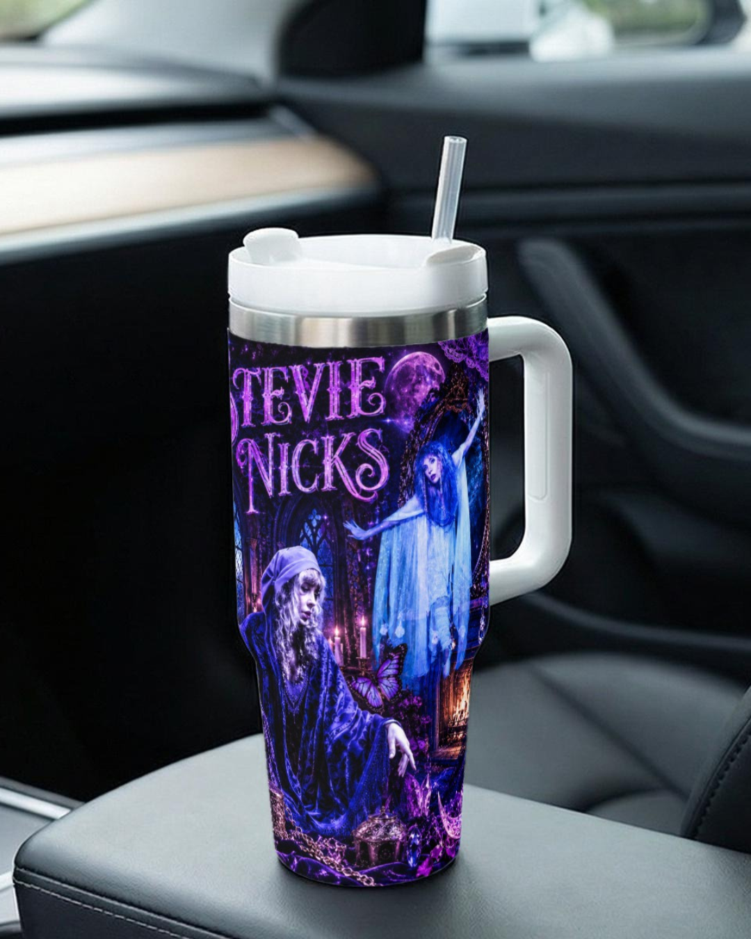 Stevie Nicks — Enchanted in the Blue Lamp Sessions | 40 oz Tumbler With Handle