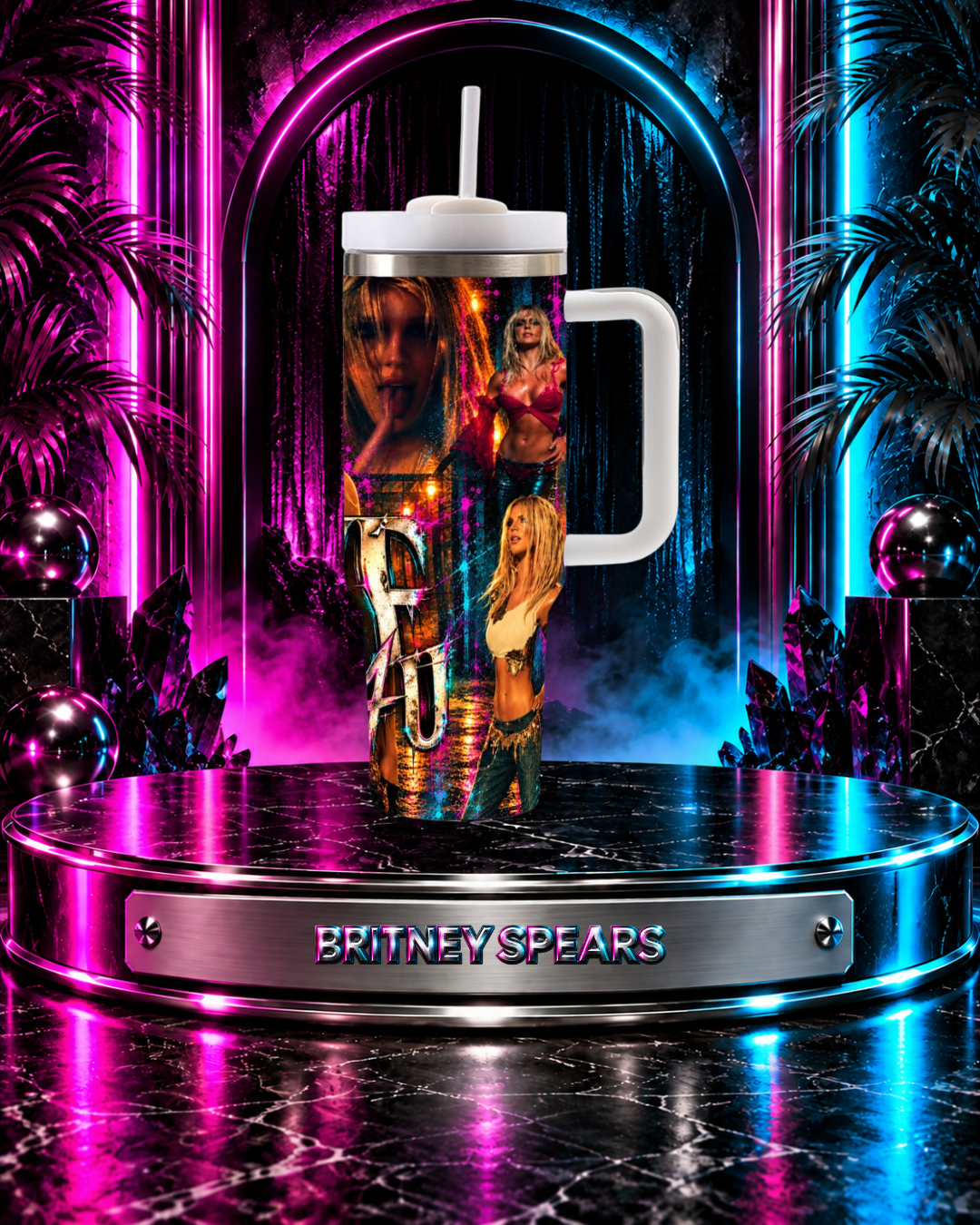 Britney 25th Anniversary – Slave 4 U – 40oz Tumbler