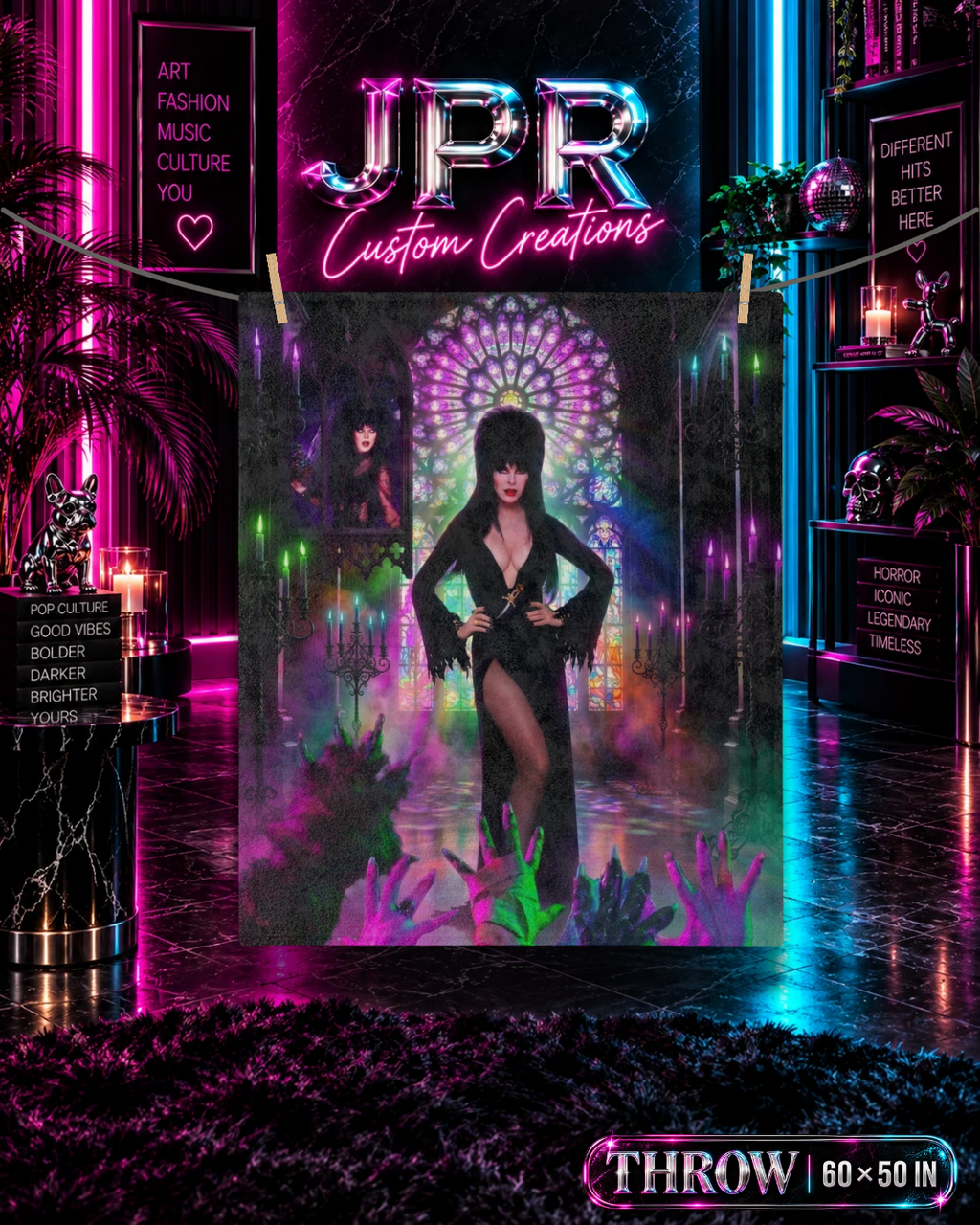 Elvira — Mistress Of The Dark Cathedral | Velveteen Blanket