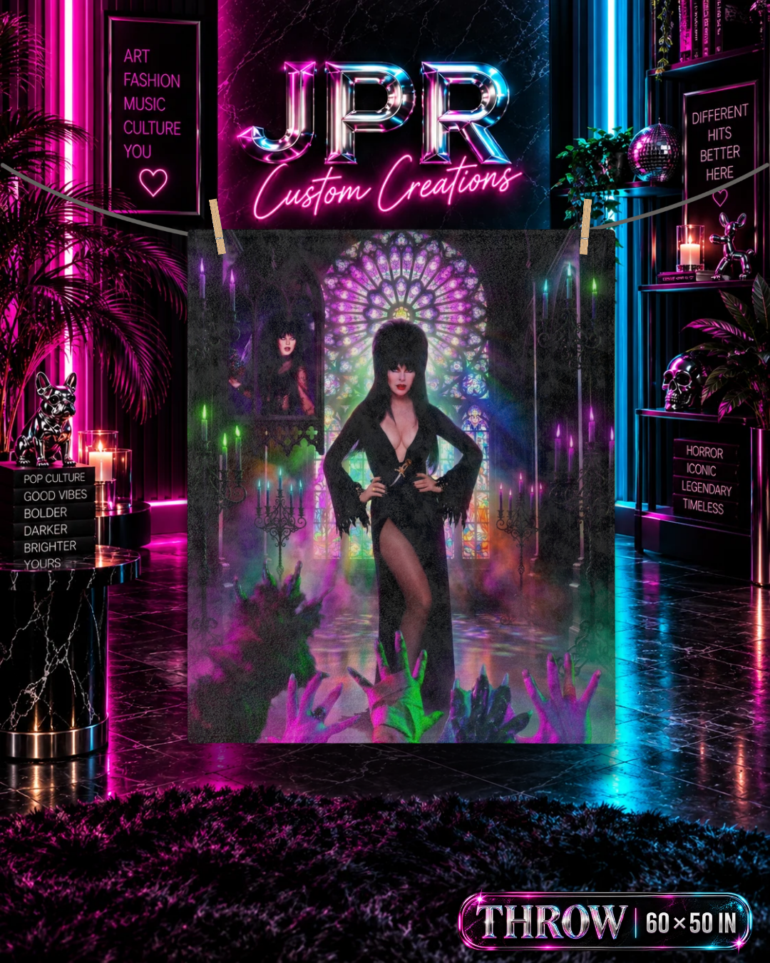 Elvira — Mistress Of The Dark Cathedral | Velveteen Blanket