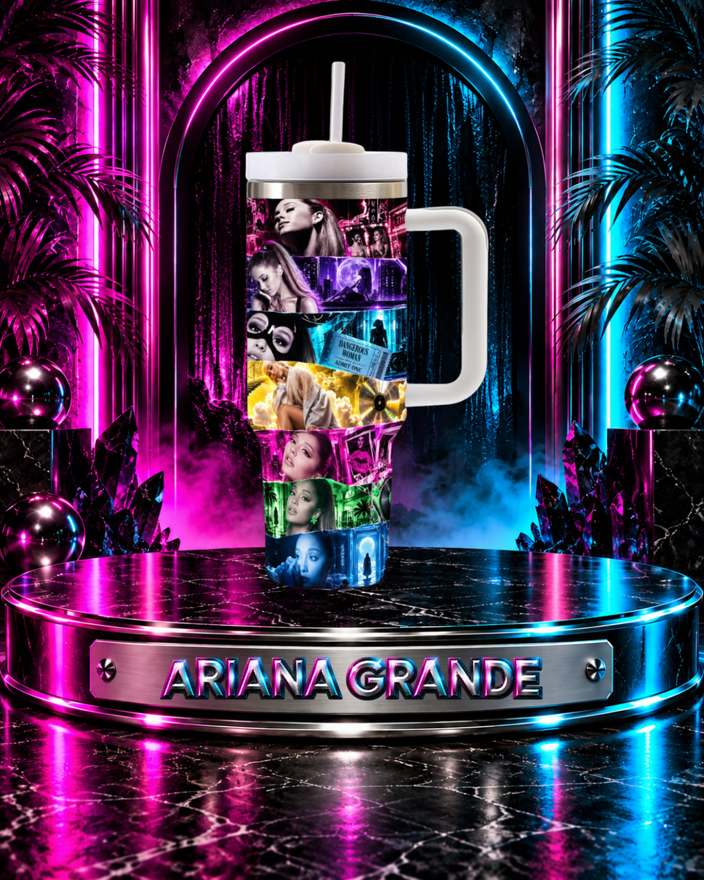 Ariana Grande — Era by Era | 40oz Tumbler With Handle