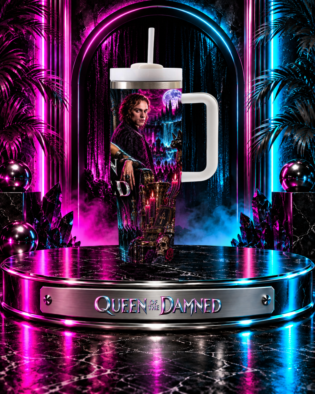 Queen Of The Damned — Akasha's Rein | 40oz Tumbler With Handle