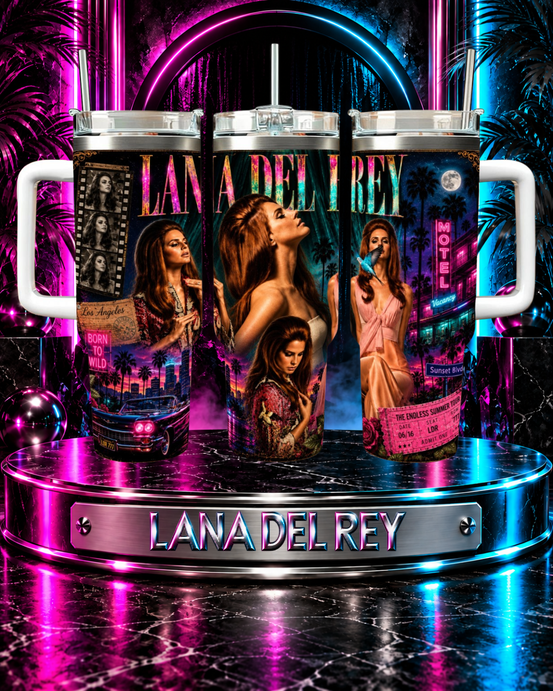 Lana Del Rey — Endless Summer Nights | 40oz Tumbler With Handle
