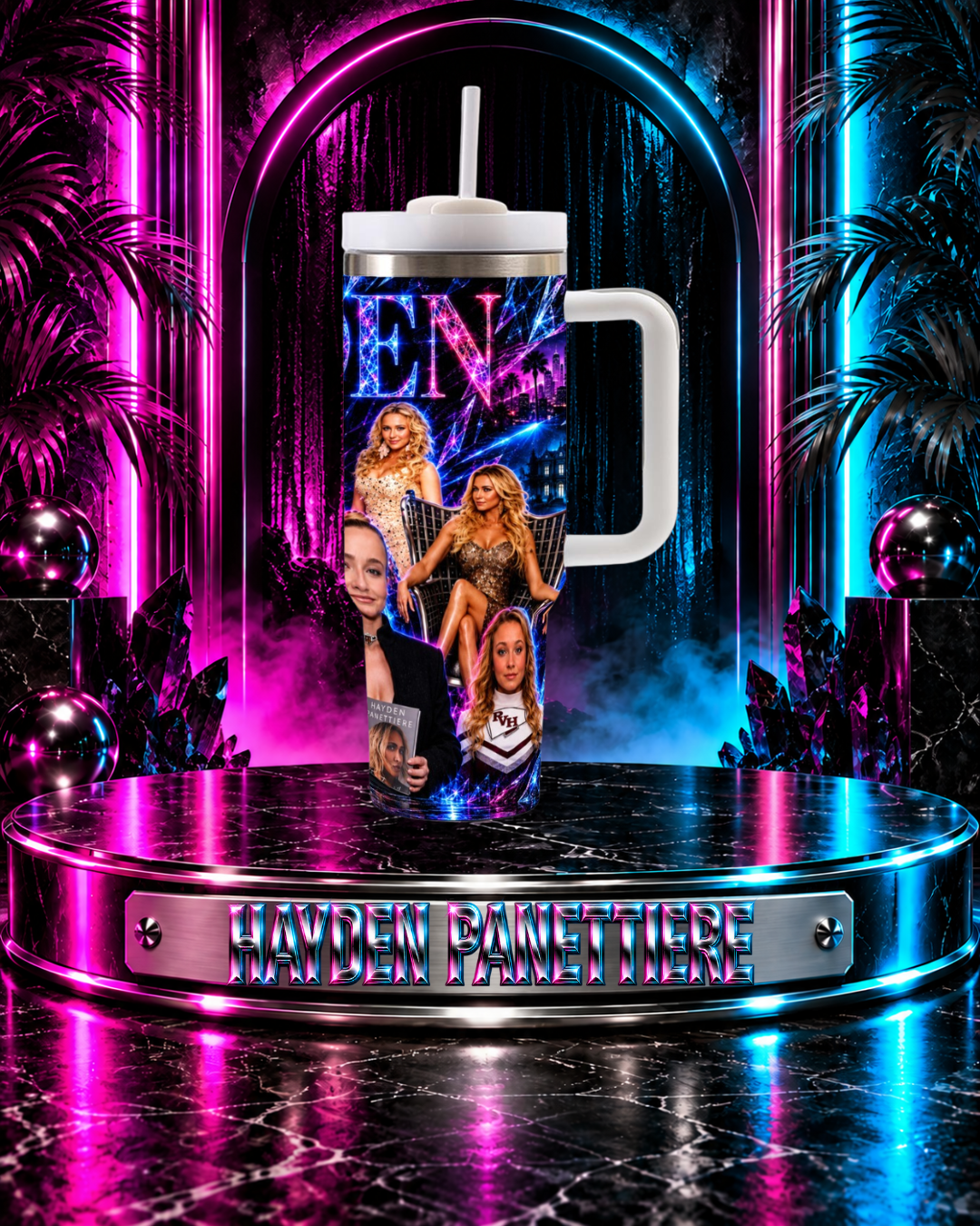 Hayden Panettiere — An Unforgettable Journey | 40 oz Tumbler With Handle