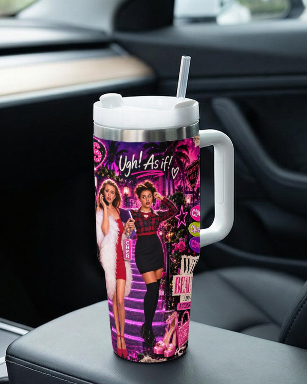 Clueless — Wild Beauty | 40oz Tumbler With Handle