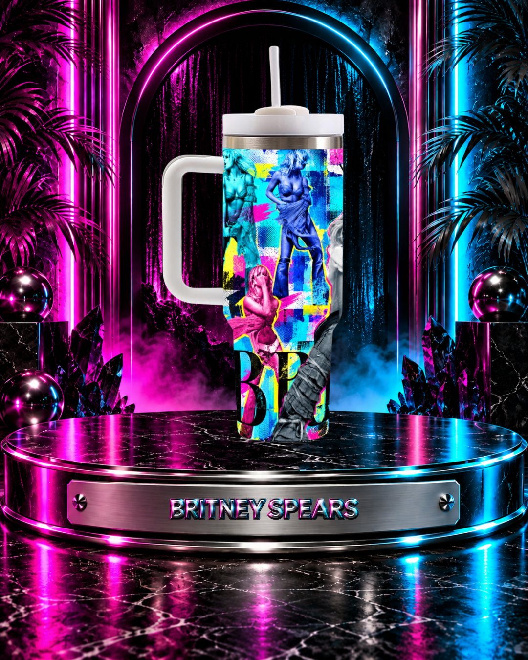 Britney 25th Anniversary – Pop Art – 40oz Tumbler