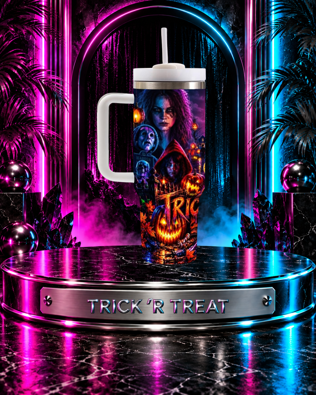 Trick R' Treat — Carnival Of Shadows | 40oz Tumbler With Handle