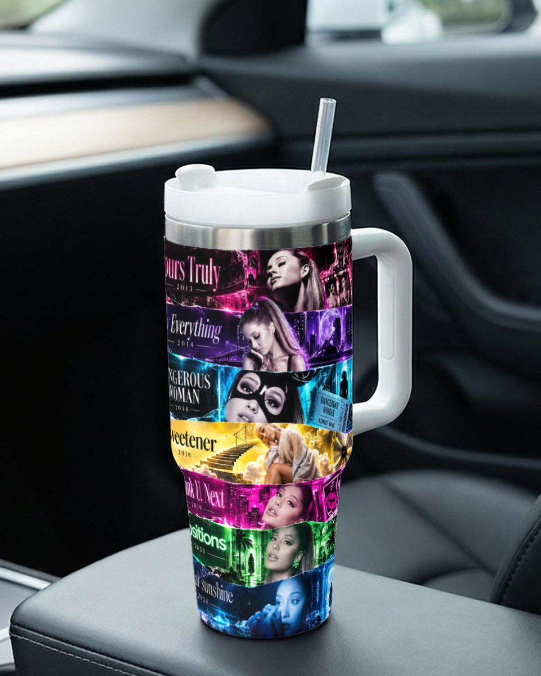 Ariana Grande — Era by Era | 40oz Tumbler With Handle