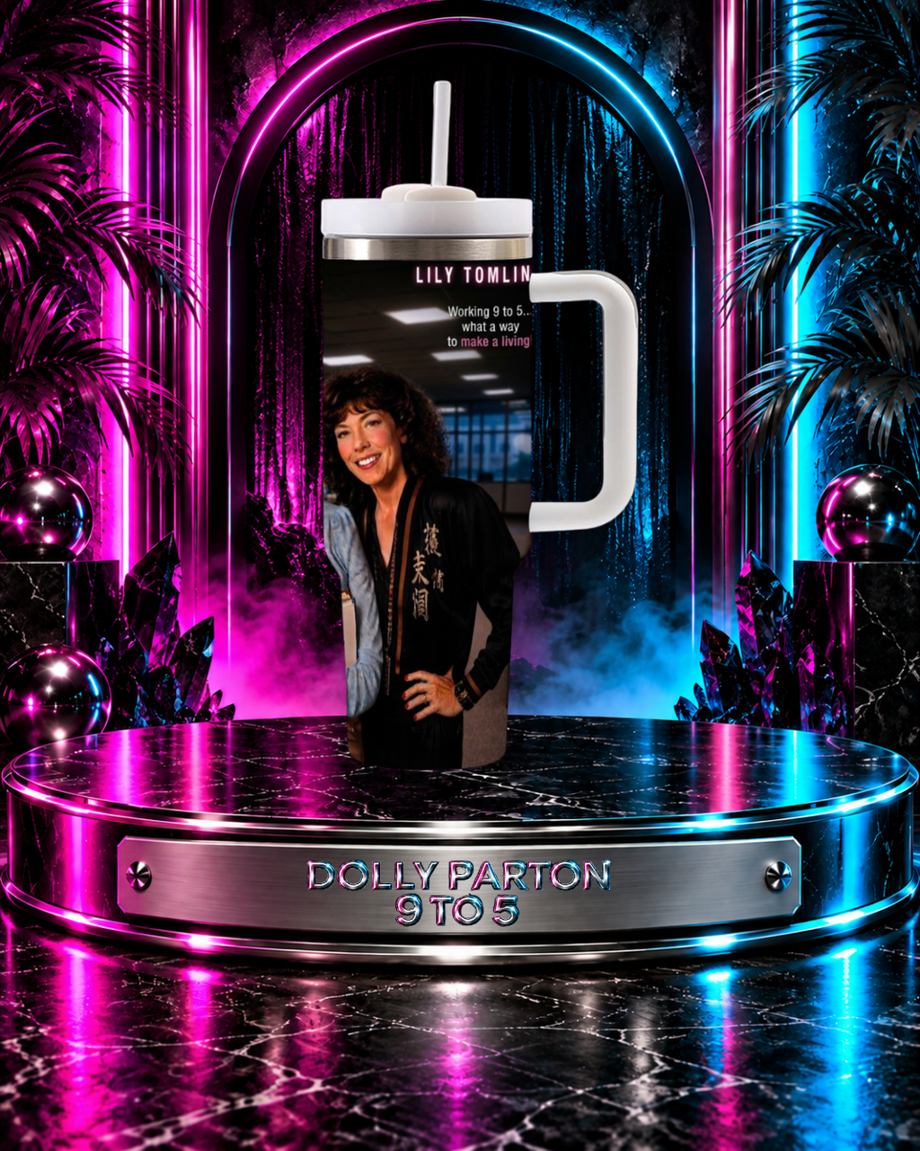 Dolly Parton — 9 to 5 | 40oz Tumbler With Handle